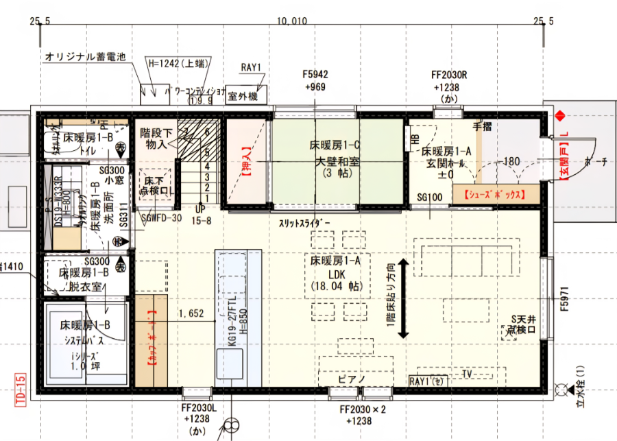 一条工務店の間取り